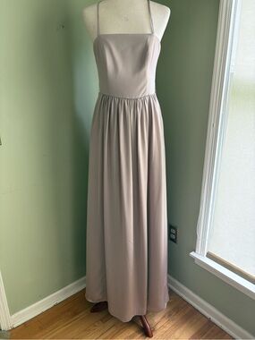 White by Vera Wang | Dresses | White By Vera Wang One Shoulder Ruffle Long  Bridesmaid Dress Pink | Poshmark